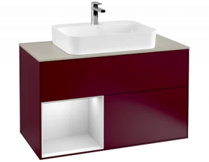 Villeroy&Boch Тумба под раковину Прямоугольная версия F363MTHB Finion Peony Matt Lacquer