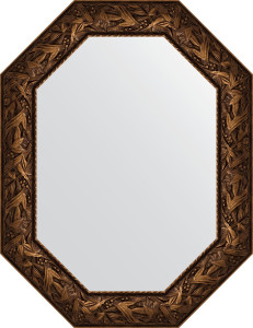 BY 7231 Зеркало в багетной раме - византия бронза 99 mm EVOFORM Octagon