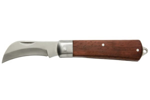 17611488 Складной монтерский нож с изогнутым лезвием из легированной стали HT4C651 Hogert Technik