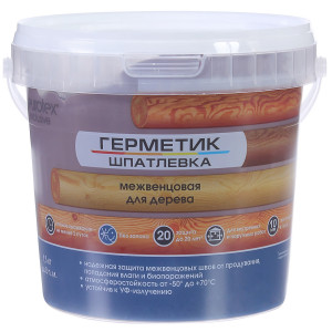Герметик-шпатлевка для дерева шовный межвенцовый Exclusive цвет венге 1.3 кг EUROTEX