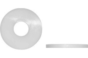 19592850 Плоская (увеличенная) полиамидная (пластиковая) шайба DIN 9021, D10, 10 шт. 00-00001216 DINFIX