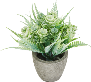 84832662 Искусственное растение декоративно-лиственное 8x8 см бледно-зеленый ПВХ STLM-0055808 Santreyd