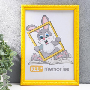 90335259 Рамка 7149598, 21х30 см, пластик, цвет желтый Keep memories STLM-0189506 KEEP MEMORIES