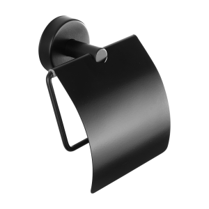 95091 Нержавеющий держатель туалетной бумаги, черная матовая поверхность SANELA