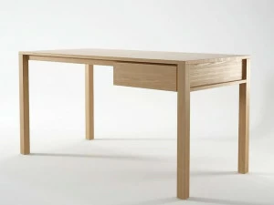 KARPENTER Прямоугольный деревянный стол с ящиками Solid