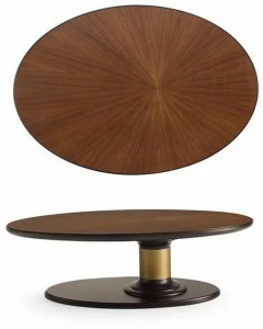A.R. Arredamenti Овальный деревянный журнальный столик Dilan