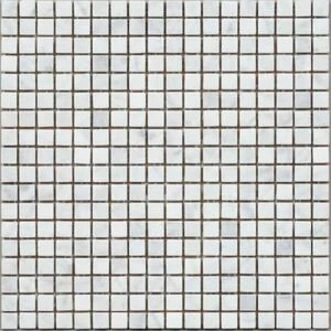 DAO-536-15-8 Carrara мозаика камень винтаж 300х300 чип 15х15 (0,09м)