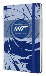 523626 Блокнот "Le James Bond" Large, 96 листов, в линейку, синий Moleskine