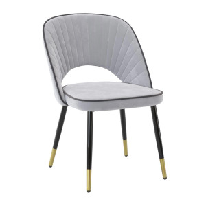 90347663 Кухонный стул Монако стул для столовой/гостинной/спальни цвет цветло-серый STLM-0195042 MILAVIO