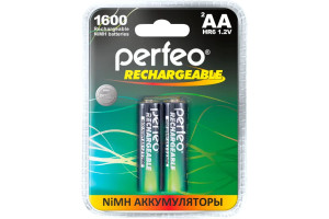 16795195 Аккумулятор AA1600mAh/2BL Пластик 30014784 Perfeo