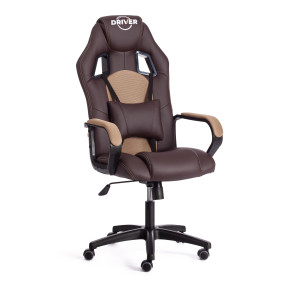 90740771 Офисное кресло Driver (22) экокожа цвет бронза/коричневый STLM-0363229 TETCHAIR