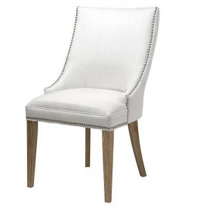 Обеденный стул Bermuda от Eichholtz Белый/Светло-коричневый EICHHOLTZ EICHHOLTZ 060782 Белый