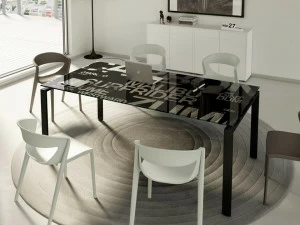 CUF Milano Прямоугольный стеклянный стол Doria