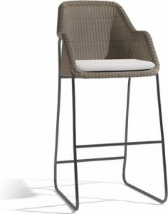 MNST128 Барный стул лава шнур 2мм орешник Manutti Mood