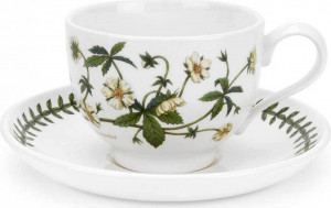 10568604 Portmeirion Чашка чайная с блюдцем Portmeirion Ботанический сад.Лапчатка 280мл, фарфор Фарфор