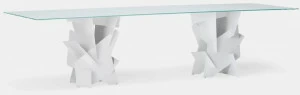 YDF Прямоугольный стеклянный стол