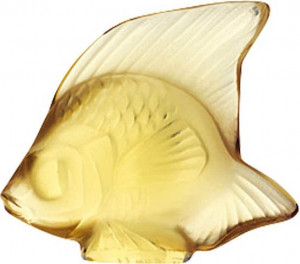 10532377 Lalique Рыбка золотая Хрусталь