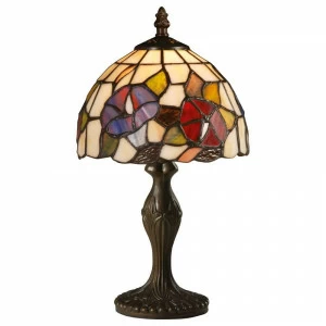 Настольная лампа Arte Lamp Florizel A3165LT-1BG ARTE LAMP ВИТРАЖ 080100 Бежевый;красный;фиолетовый