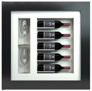 EXPO Холодильный шкаф со встроенной металлической подсветкой Quadro vino Qv52