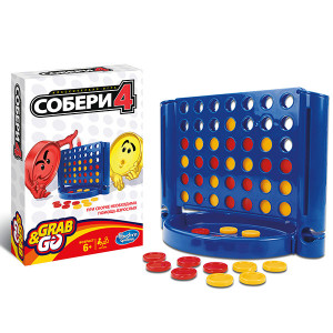 B1000 Hasbro Дорожная игра Собери 4 Other Games