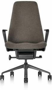 Herman Miller Поворотное кресло руководителя из ткани с высокой спинкой Taper