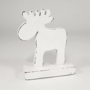 Украшение новогоднее на подставке "Олень белый" White reindeer, 15х11х5 см ENJOYME  253098 Серебро