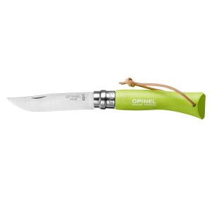 op_001723_GR Нож складной туристический 8 см зеленый Opinel