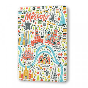 518290 Магнит "Веселая карта Москвы", белый Ярко Ярко
