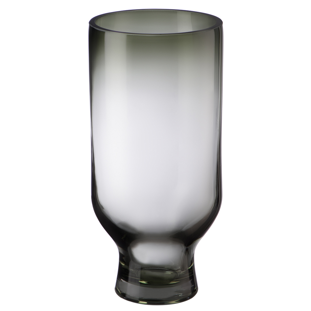 91080503 Декоративная ваза из цветного стекла 12x12x25 см серая CSA-1 STLM-0473653 ВЕЩИЦЫ