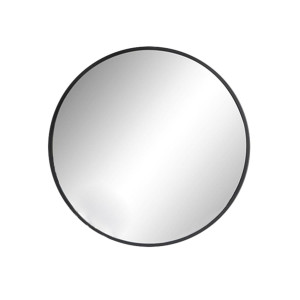 Зеркало круглое Rolland диаметр 60 см в металлической раме черный A+T DÉCOR