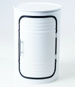 Бочка-шкаф декоративная металлическая белая Pro White STARBARREL  00-3895253 Белый