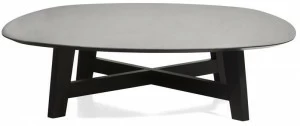 Moroso Овальный журнальный столик из ламинама® или alpi® с деревянной основой