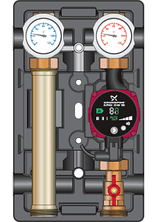 Прямая насосная группа MEIBES UK 1" с насосом Grundfos UPM3 Hybrid 25-70