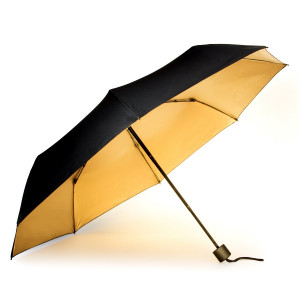 SK UMBRELLA3 Зонт black and gold Suck UK