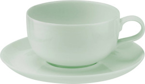10623554 Portmeirion Чашка чайная с блюдцем Portmeirion "Выбор Портмейрион" 340мл (зеленая) Фарфор