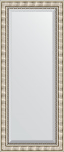 BY 1288 Зеркало с фацетом в багетной раме - серебряный акведук 93 mm EVOFORM Exclusive
