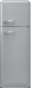 FAB30RSV5 Холодильник / отдельностоящий двухдверный холодильник,стиль 50-х годов, 60 см, серебристый, петли справа SMEG