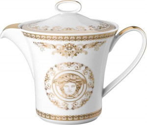 10562591 Rosenthal Versace Чайник Rosenthal Versace Медуза Гала 1,3л, фарфор Фарфор