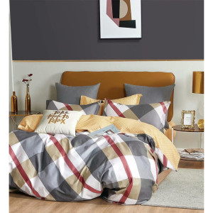 Комплект постельного белья Тахо 20061, евро, сатин цвет разноцветный MERCURY HOME