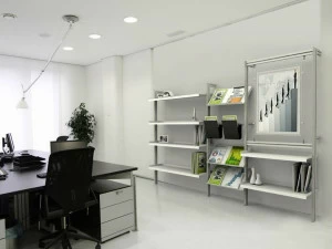 STUDIO T Модульный офисный книжный шкаф из экструдированного алюминия Inuno
