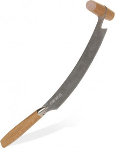 10599402 Boska Нож для твёрдого и полутвёрдого сыра Boska "Осло" с двумя ручками 31,5х7см, сталь, дуб Сталь нержавеющая