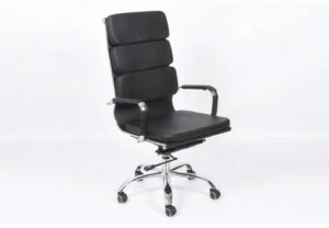 Arrediorg.it® Офисное кресло из экокожи с подголовником  908a black