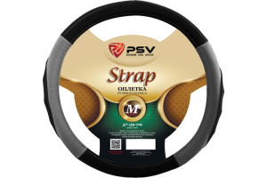 17867947 Оплётка на руль STRAP Fiber черно-серый, М 131922 PSV