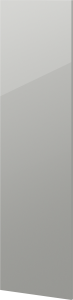 85036553 Дверь для шкафа Аша грей 14.7x76.5 см ЛДСП цвет светло-серый Аша серый STLM-0057845 DELINIA ID