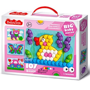 TD02518 BABY Мозаика для самых маленьких "Утенок", (107 эл.) Baby Toys