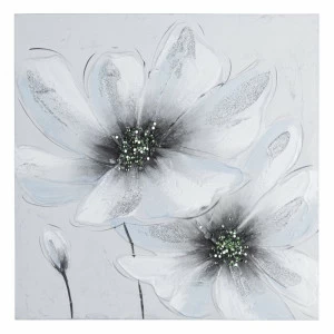 Картина пастельных тонах с цветочными мотивами 40х40 см серо-белая Tomas Stern TOMAS STERN  00-3872602 Белый;серый;разноцветный