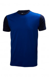 4957372 Футболка  темно-синяя с васильком Helly Hansen Work Wear AKER  Толстовки, рубашки, футболки, тенниски  размер XXXL
