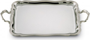 84289 Schiavon Поднос прямоугольными с ручками 42см "XVIII век" (серебро 925пр) Серебро 925