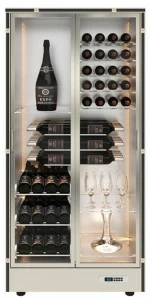 EXPO Алюминиевый винный шкаф со стеклянными дверцами Mod 10 Md-h14/md-m14/md-c14
