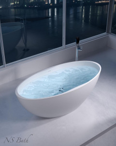NS Bath Ванна из искусственного камня, NSB-16804G, глянцевая 1290 овальная